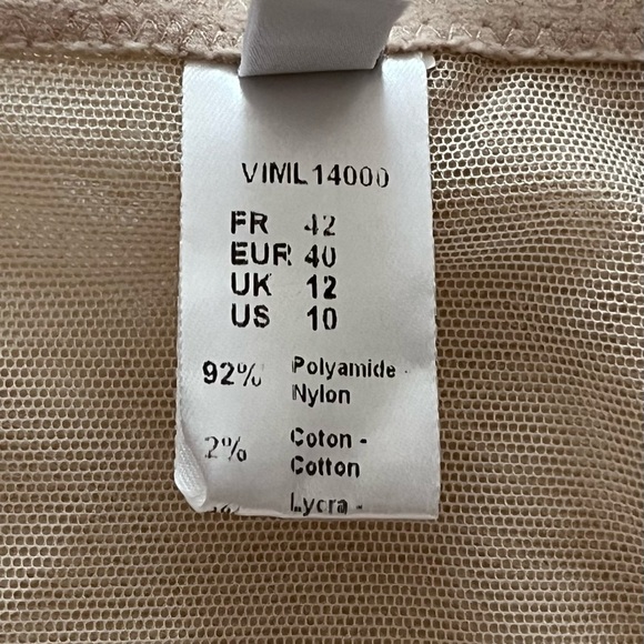 Christian Dior Beige Strapless Bra & Panty Set (Size 36 B & U.S. 10) - Picture 3 of 7